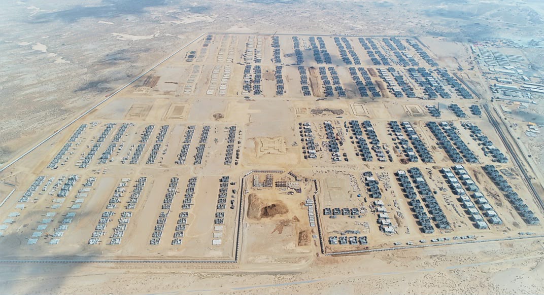Southern Border Housing Compound aerial masterplan — Jazan