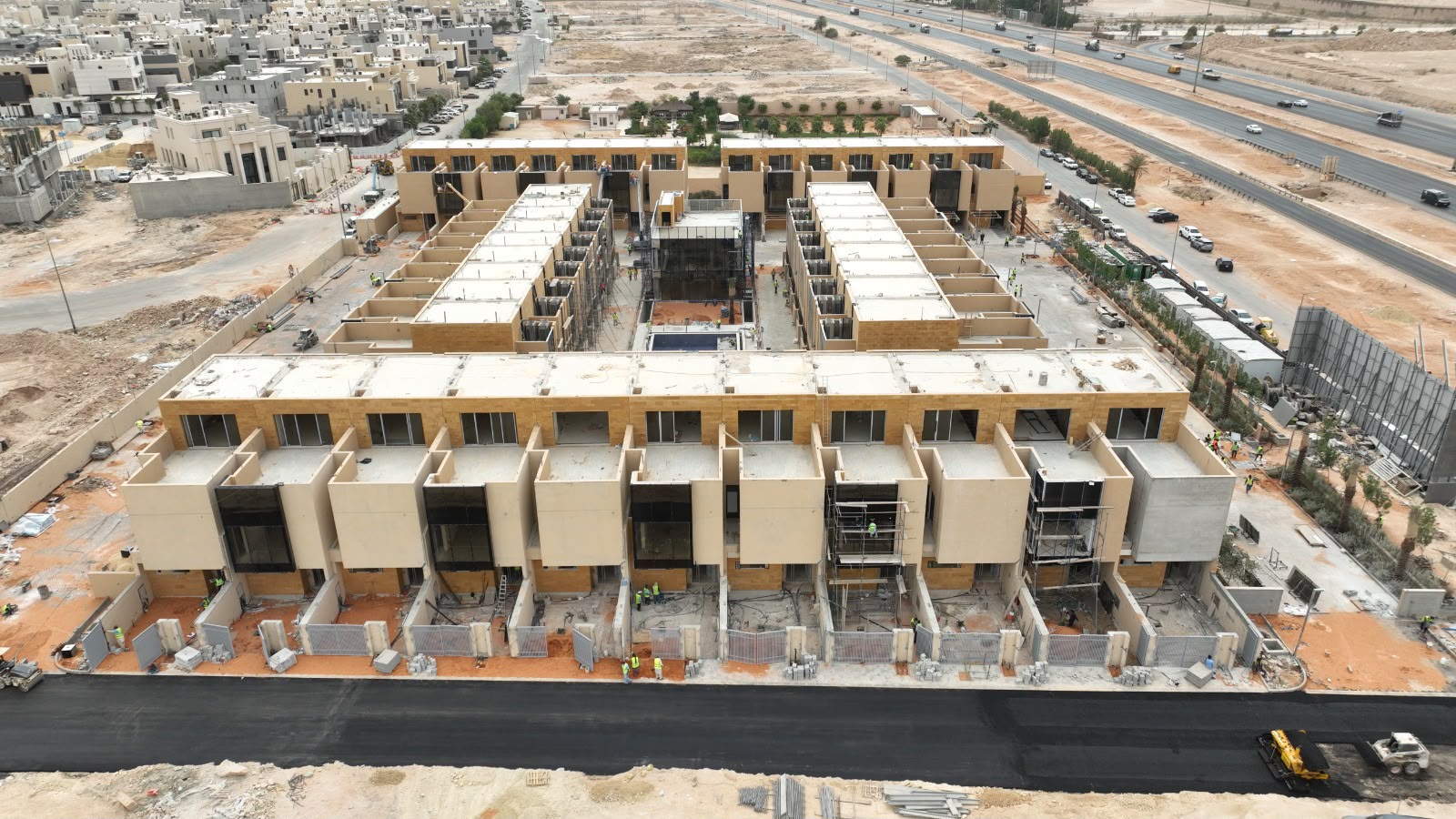 Mohammad Al Habib compound aerial — structural phase