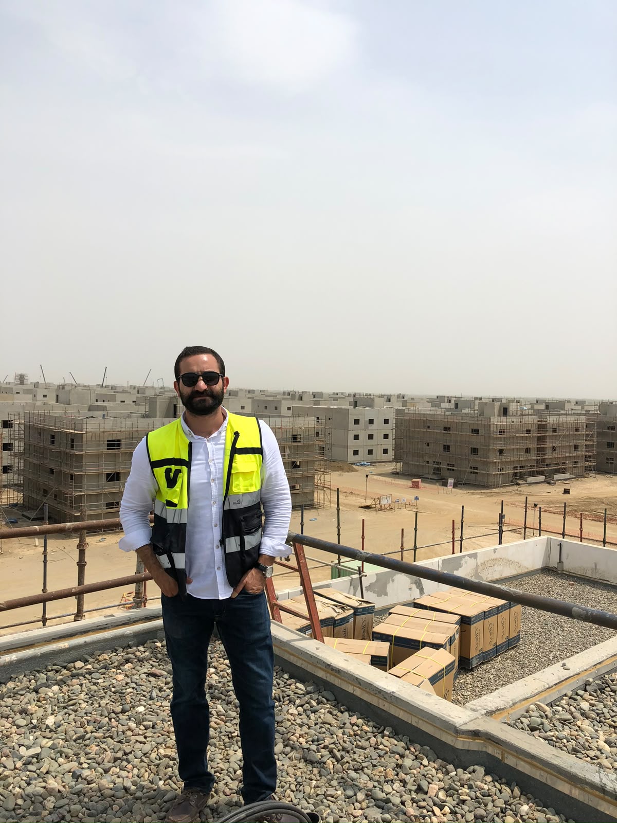 Ahmad Alkaraki on-site at Southern Border Housing Compound