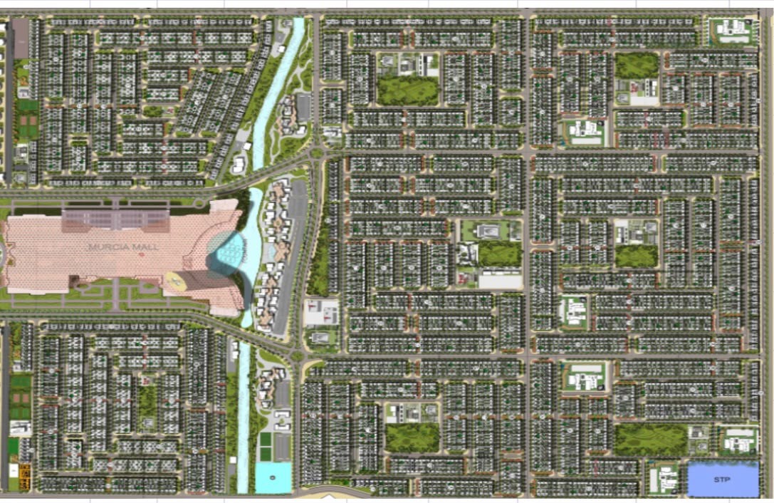 Ministry of Housing masterplan with residential grid and central mall